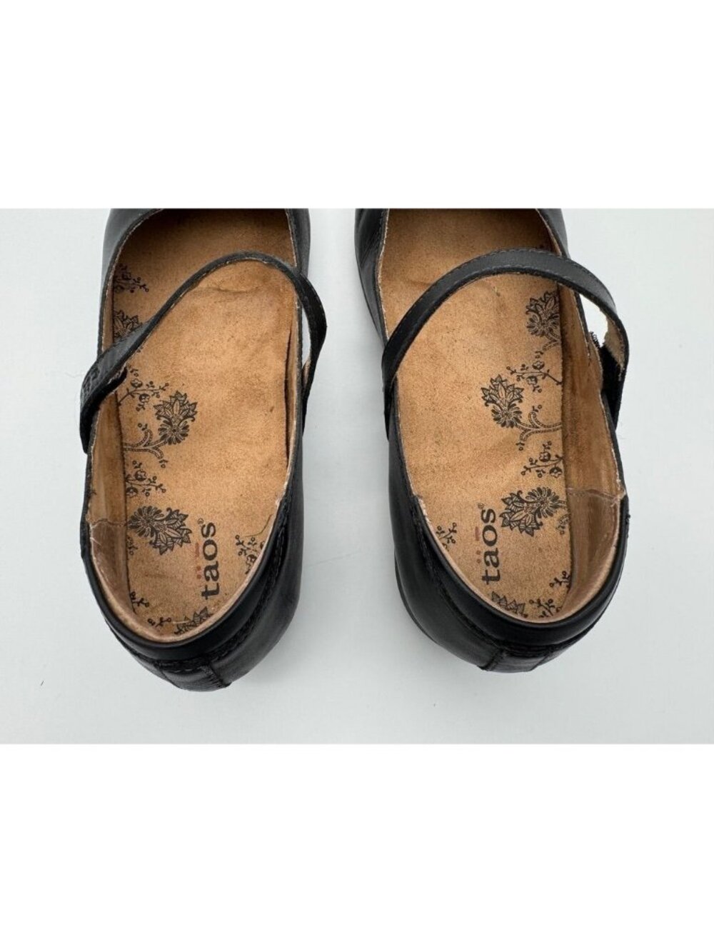 Taos Chorus Shoes Mary Janes Flats 14155 Black Leather Womens Size 8.5 Wide 8.5W - Picture 8 of 10